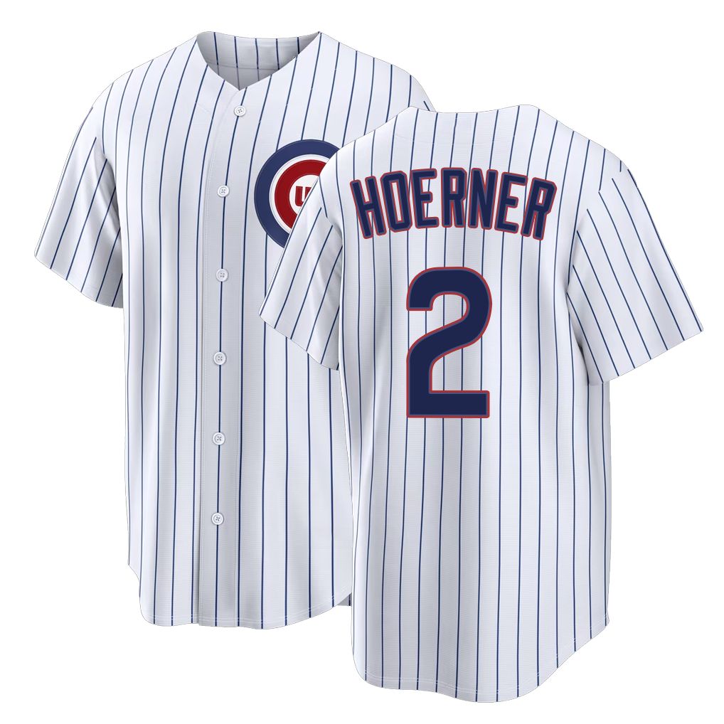 Chicago C #2 Hoerner Player Baseball Short Sleeve White Jersey Nico For Men Women Youth Gift