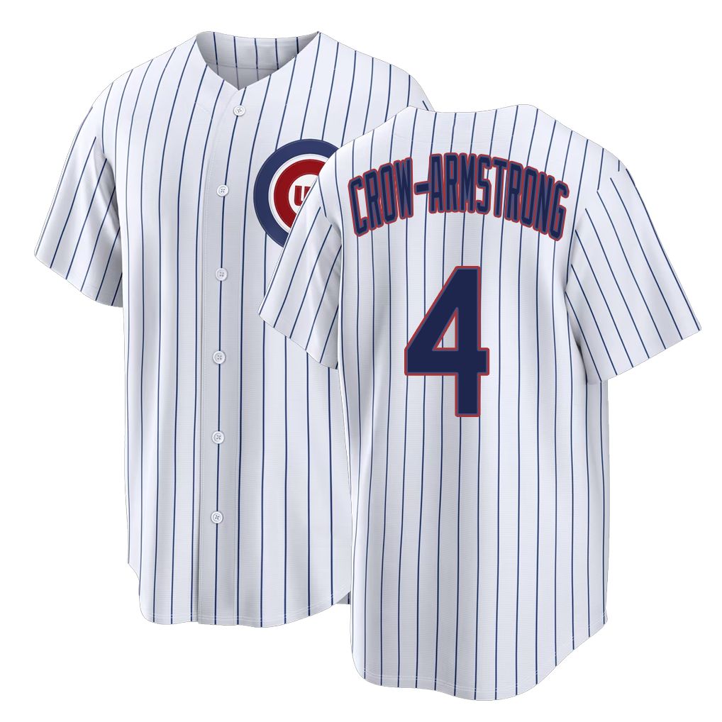 Chicago C #4 Crow-Armstrong Player Baseball Short Sleeve White Jersey Pete For Men Women Youth Gift