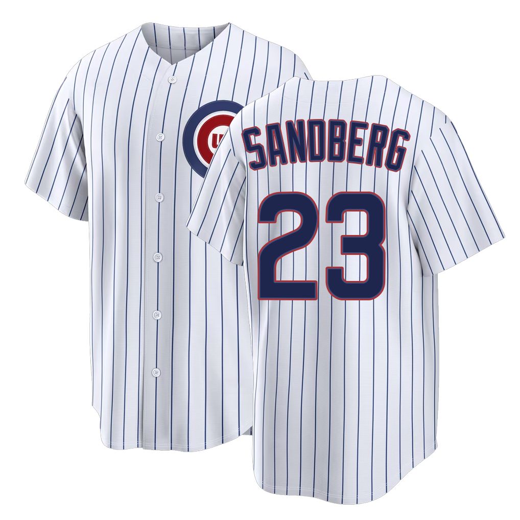 Chicago C #23 Sandberg Player Baseball Short Sleeve White Jersey Ryne For Men Women Youth Gift