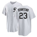 Chicago W #23 Benintendi Player Baseball Short Sleeve White Jersey Andrew For Men Women Youth Gift