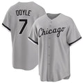 Chicago W #7 Doyle Player Baseball Short Sleeve Gray Jersey Brenton For Men Women Youth Gift