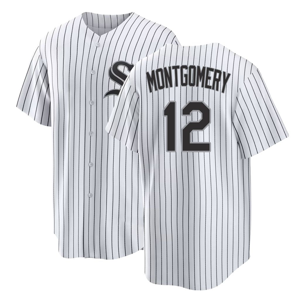 Chicago W #12 Montgomery Player Baseball Short Sleeve White Jersey Colson For Men Women Youth Gift