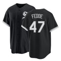Chicago W #47 Fedde Player Baseball Short Sleeve Black Jersey Erick For Men Women Youth Gift