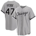 Chicago W #47 Fedde Player Baseball Short Sleeve Gray Jersey Erick For Men Women Youth Gift
