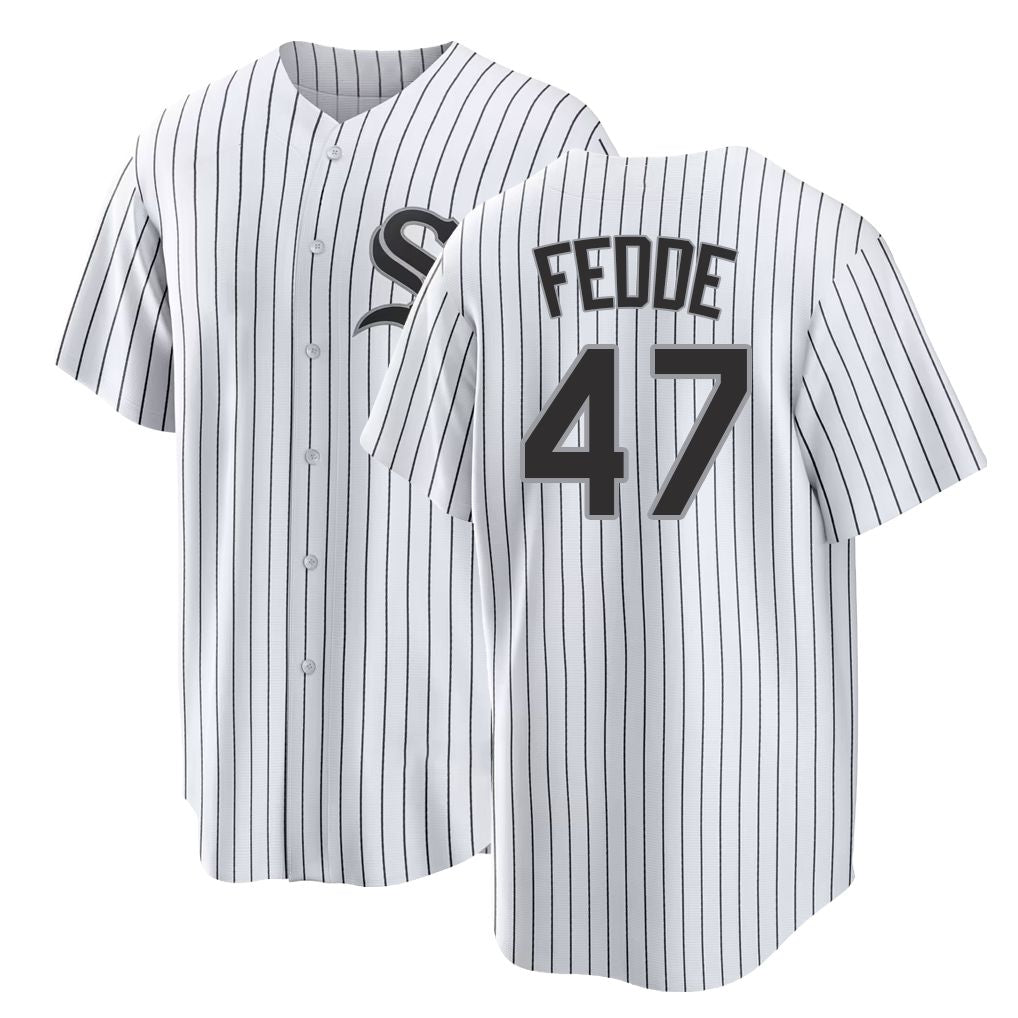 Chicago W #47 Fedde Player Baseball Short Sleeve White Jersey Erick For Men Women Youth Gift