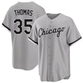 Chicago W #35 Thomas Player Baseball Short Sleeve Gray Jersey Frank For Men Women Youth Gift