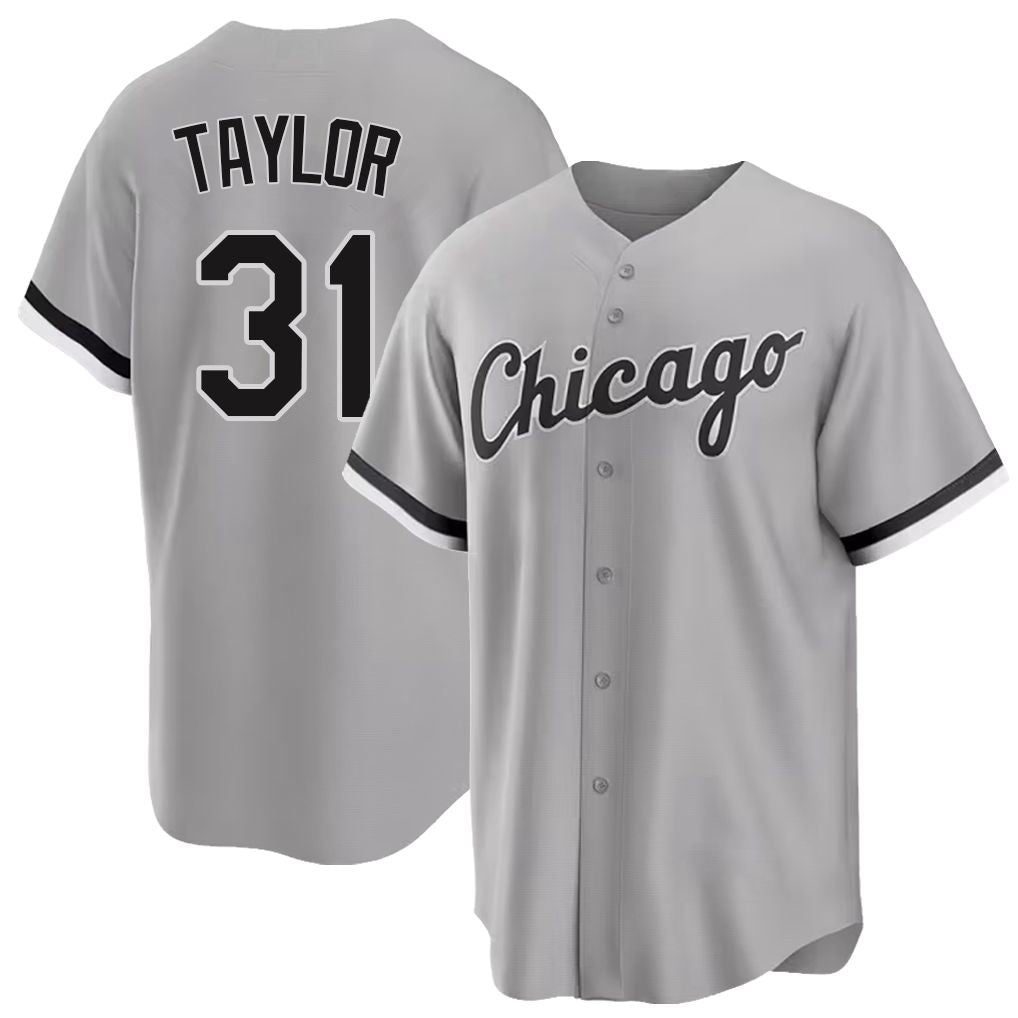 Chicago W #31 Taylor Player Baseball Short Sleeve Gray Jersey Grant For Men Women Youth Gift