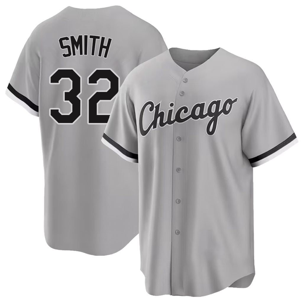 Chicago W #32 Smith Player Baseball Short Sleeve Gray Jersey Hagen For Men Women Youth Gift