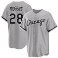 Chicago W #28 Rogers Player Baseball Short Sleeve Gray Jersey Jake For Men Women Youth Gift