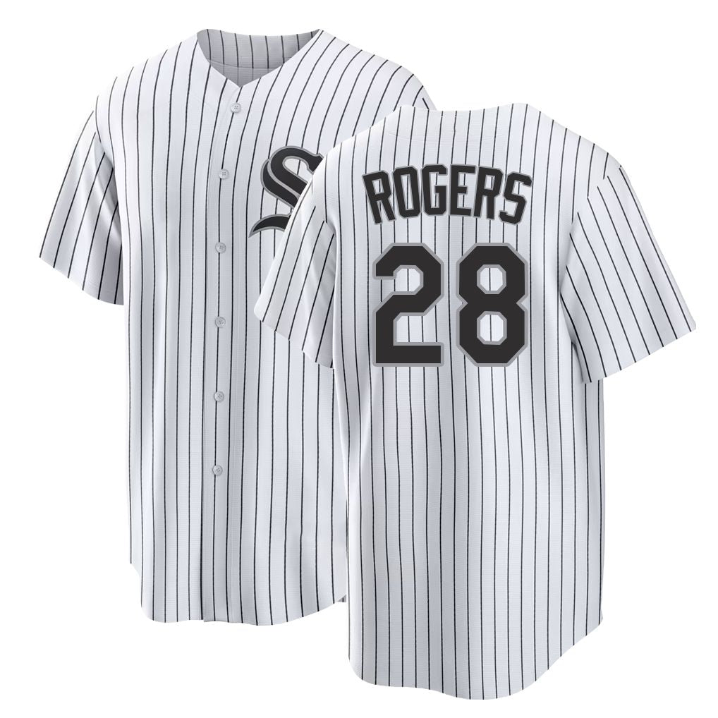 Chicago W #28 Rogers Player Baseball Short Sleeve White Jersey Jake For Men Women Youth Gift