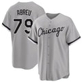 Chicago W #79 Abreu Player Baseball Short Sleeve Gray Jersey Jose For Men Women Youth Gift