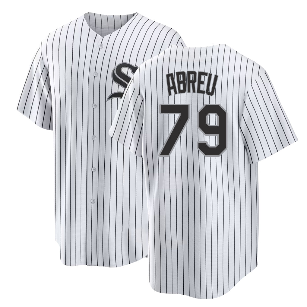 Chicago W #79 Abreu Player Baseball Short Sleeve White Jersey Jose For Men Women Youth Gift