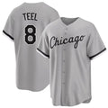 Chicago W #8 Teel Player Baseball Short Sleeve Gray Jersey Kyle For Men Women Youth Gift