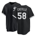 Chicago W #58 Castillo Player Baseball Short Sleeve Black Jersey Luis For Men Women Youth Gift