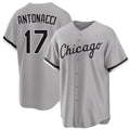Chicago W #17 Antonacci Player Baseball Short Sleeve Gray Jersey Sam For Men Women Youth Gift