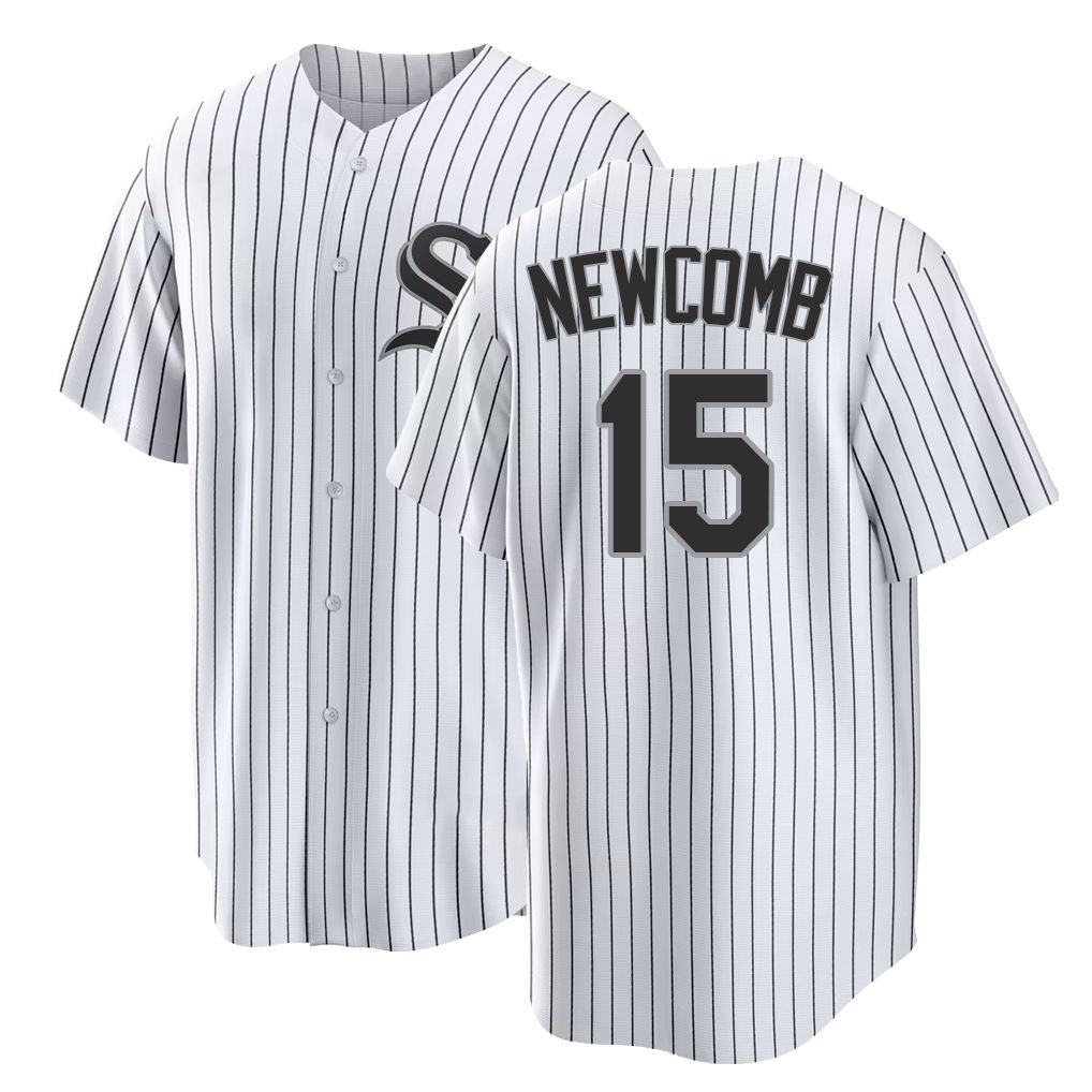 Chicago W #15 Newcomb Player Baseball Short Sleeve White Jersey Sean For Men Women Youth Gift