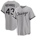 Chicago W #43 Richards Player Baseball Short Sleeve Gray Jersey Trevor For Men Women Youth Gift