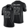 Cincinnati #12 Williams Player Football V Neck Short Sleeve Black Jersey Ke'Shawn For Men Youth Women Gift