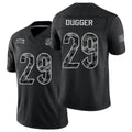 Cincinnati #29 Dugger Player Football V Neck Short Sleeve Black Jersey Kyle For Men Youth Women Gift