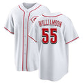 Cincinnati #55 Williamson Player Baseball Short Sleeve White Jersey Brandon For Men Women Youth Gift