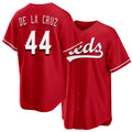 Cincinnati #44 De La Cruz Player Baseball Short Sleeve Red Jersey Elly For Men Women Youth Gift