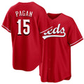 Cincinnati #15 Pagan Player Baseball Short Sleeve Red Jersey Emilio For Men Women Youth Gift