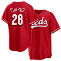 Cincinnati #28 Suarez Player Baseball Short Sleeve Red Jersey Eugenio For Men Women Youth Gift