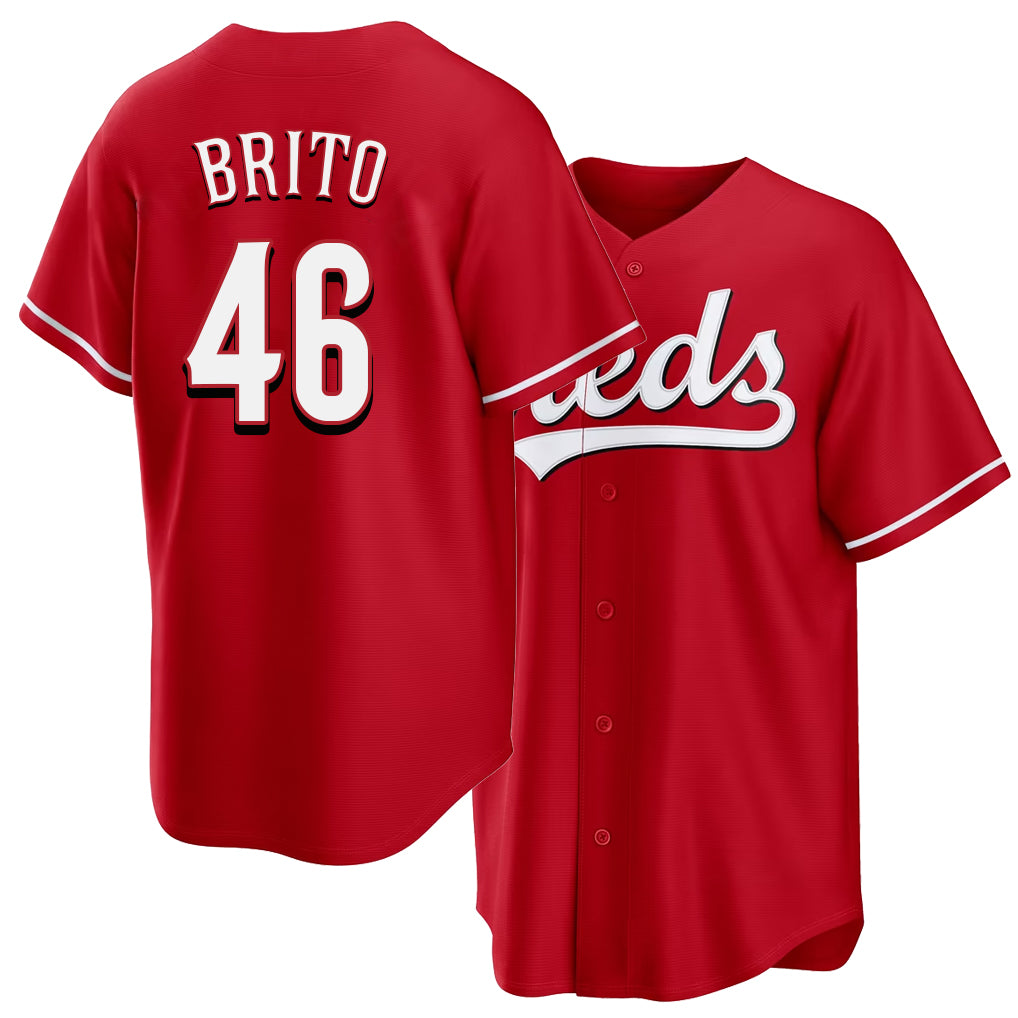 Cincinnati #46 Brito Player Baseball Short Sleeve Red Jersey Juan For Men Women Youth Gift