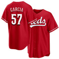 Cincinnati #57 Garcia Player Baseball Short Sleeve Red Jersey Julian For Men Women Youth Gift