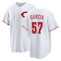 Cincinnati #57 Garcia Player Baseball Short Sleeve White Jersey Julian For Men Women Youth Gift