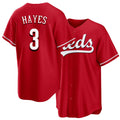 Cincinnati #3 Hayes Player Baseball Short Sleeve Red Jersey Ke'Bryan For Men Women Youth Gift