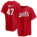 Cincinnati #47 Mey Player Baseball Short Sleeve Red Jersey Luis For Men Women Youth Gift