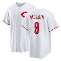 Cincinnati #9 McLain Player Baseball Short Sleeve White Jersey Matt For Men Women Youth Gift
