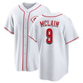 Cincinnati #9 McLain Player Baseball Short Sleeve White Jersey Matt For Men Women Youth Gift