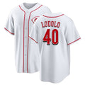 Cincinnati #40 Lodolo Player Baseball Short Sleeve White Jersey Nick For Men Women Youth Gift