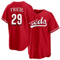 Cincinnati #29 Friedl Player Baseball Short Sleeve Red Jersey TJ For Men Women Youth Gift