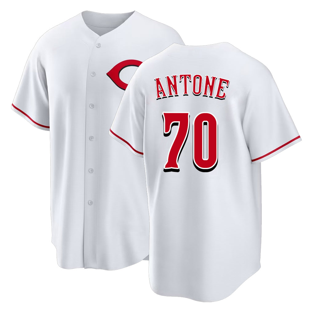 Cincinnati #70 Antone Player Baseball Short Sleeve White Jersey Tejay For Men Women Youth Gift
