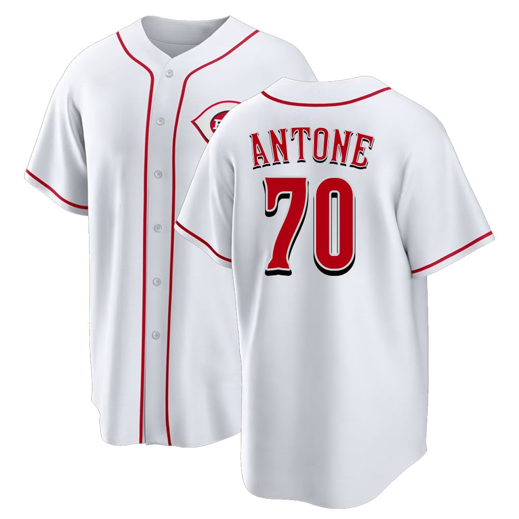 Cincinnati #70 Antone Player Baseball Short Sleeve White Jersey Tejay For Men Women Youth Gift