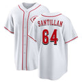 Cincinnati #64 Santillan Player Baseball Short Sleeve White Jersey Tony For Men Women Youth Gift
