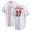 Cincinnati #37 Stephenson Player Baseball Short Sleeve White Jersey Tyler For Men Women Youth Gift