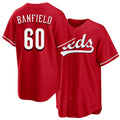 Cincinnati #60 Banfield Player Baseball Short Sleeve Red Jersey Will For Men Women Youth Gift