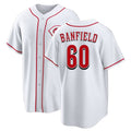 Cincinnati #60 Banfield Player Baseball Short Sleeve White Jersey Will For Men Women Youth Gift
