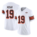 Cleveland #19 Kosar Player Football V Neck Short Sleeve Jersey White Bernie For Men Youth Women Gift