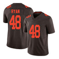 Cleveland #48 Ryan Player Football V Neck Short Sleeve Brown Jersey Carsen For Men Youth Women Gift