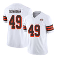 Cleveland #49 Schwesinger Player Football V Neck Short Sleeve Jersey White Carson For Men Youth Women Gift