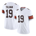 Cleveland #19 Tillman Player Football V Neck Short Sleeve White Jersey Cedric For Men Youth Women Gift