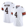 Cleveland #4 Watson Player Football V Neck Short Sleeve White Jersey Deshaun For Men Youth Women Gift