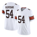 Cleveland #54 Ulofoshio Player Football V Neck Short Sleeve White Jersey Edefuan For Men Youth Women Gift