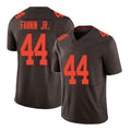 Cleveland #44 Fannin Jr. Player Football V Neck Short Sleeve Brown Jersey Harold For Men Youth Women Gift