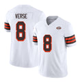 Cleveland #8 Verse Player Football V Neck Short Sleeve Jersey White Jared For Men Youth Women Gift